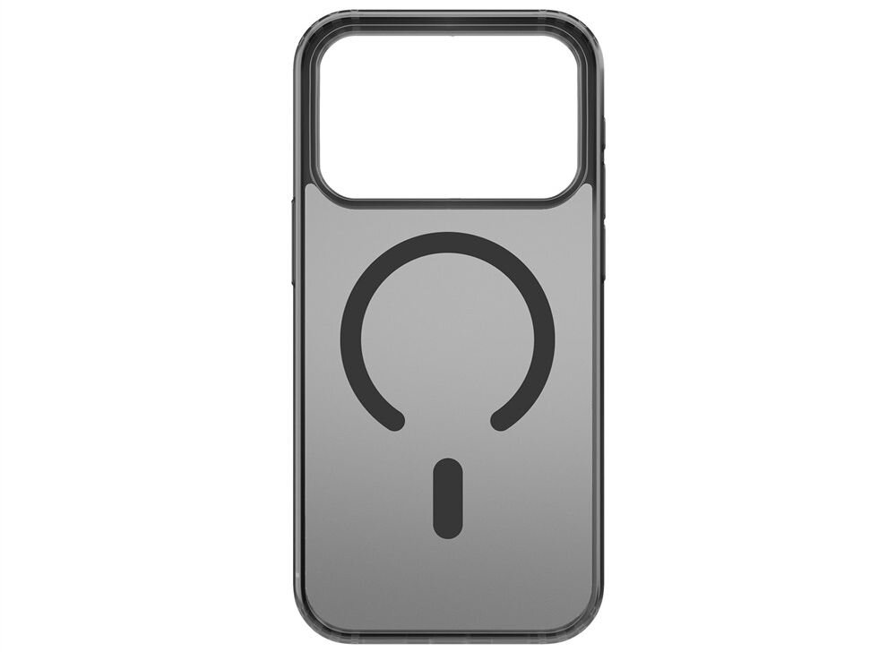 Etui 3MK Frosty MagCase do Apple iPhone 17 Pro Czarny prezentacja etui na białym tle matowa powierzchnia ogranicza widoczność odcisków