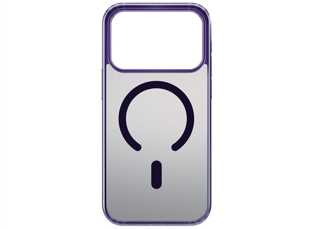 Etui 3MK Frosty MagCase do Apple iPhone 17 Pro Max Fioletowy prezentacja etui na białym tle matowa powierzchnia ogranicza widoczność odcisków