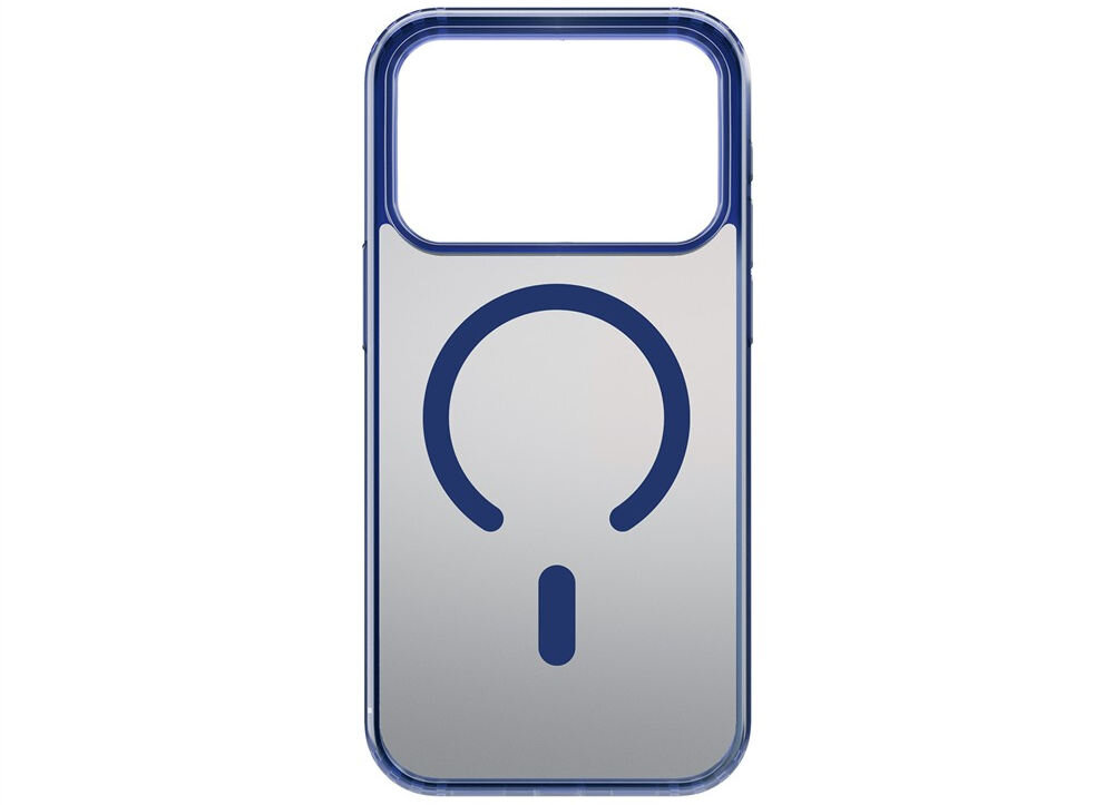 Etui 3MK Frosty MagCase do Apple iPhone 17 Pro Max Niebieski prezentacja etui na białym tle matowa powierzchnia ogranicza widoczność odcisków