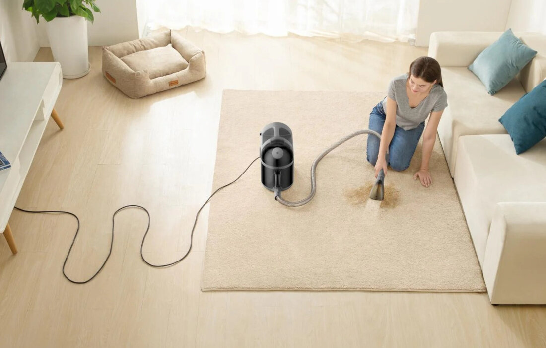 Odkurzacz piorący UWANT B200 Szary Wygodne korzystanie kabel wąż długość ułatwienie bez ciągłego przepinania przewodu