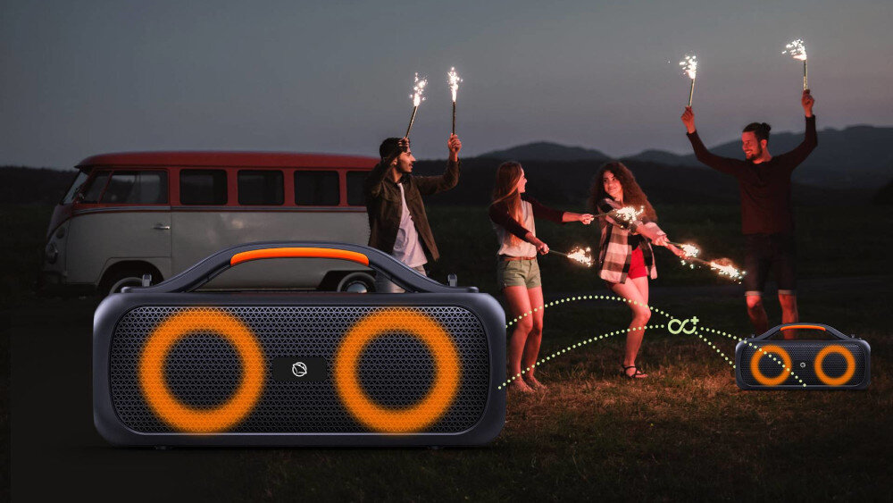 Głośnik mobilny MANTA SPK216  - efekty świetlne