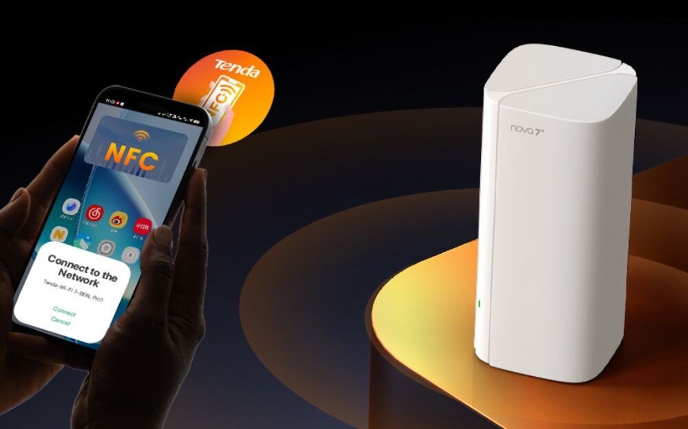 Router TENDA EE3 Pro Łączenie z węzłem EE3 Pro za pomocą smartfona i NFC