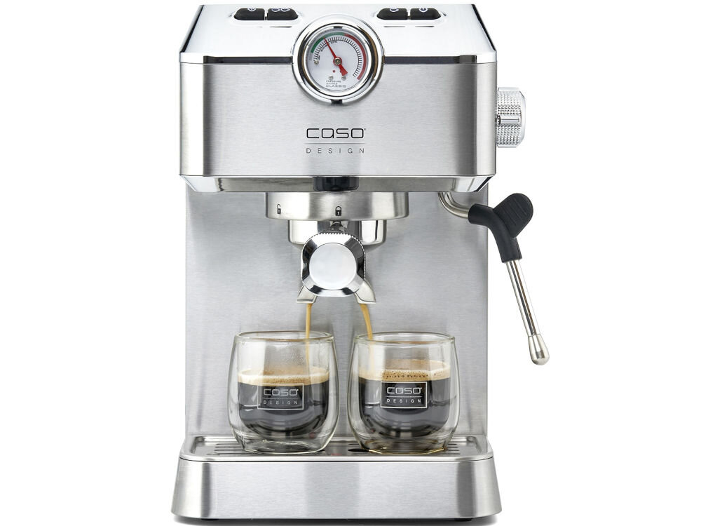 Ekspres CASO Espresso Gourmet 1820 gwarancja doskonałego smaku praktyczna technologia parzenia wbudowany płynek do kawy automatyczny spieniacz mleka intensywna aromatyczna idealnie zbilansowana kawa spełnienie oczekiwań nawet bardziej wymagających kawoszy niezrównane doznania smakowe wysoka jakość kawy