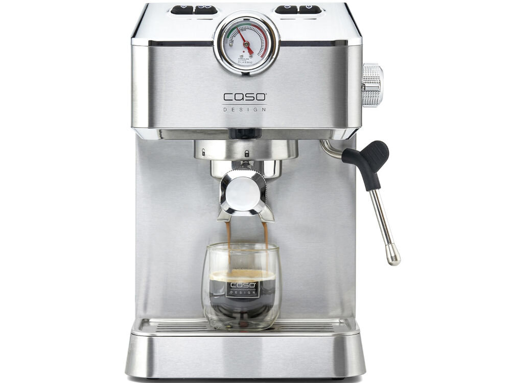 Ekspres CASO Espresso Gourmet 1820wyjątkowo łatwa obsługa szybkie i wygodne przygotowanie kawy czytelne przyciski intuicyjny interfejs idealna filiżanka kawy wygoda funkcjonalność wszystkie funkcje są łatwo dostępne prawdziwa przyjemność z codziennego użytkowania