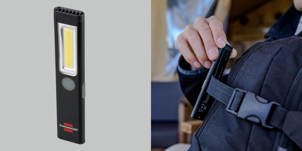 Latarka BRENNENSTUHL LED PL 200 AC  Funkcjonalność i dodatki