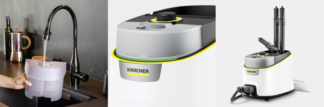 Parownica KARCHER SC 4 Deluxe EasyFix Iron Premium EU 1.513-281.0 dwa zbiorniki na wode pojemnosc