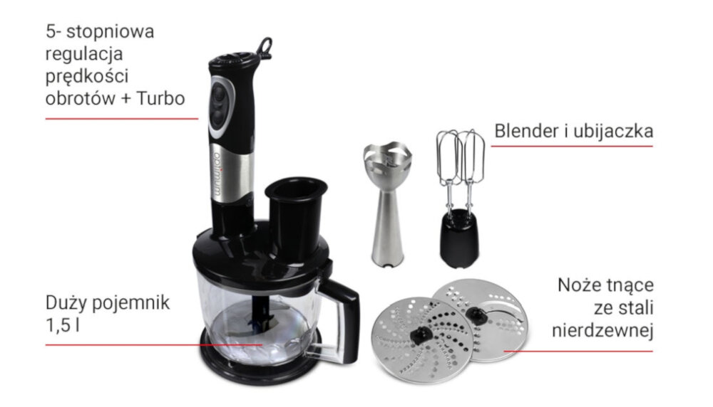 Blender OPTIMUM RK-1237 Biały kuchnia gospodarstwo domowe stal nierdzewna jakość zasilanie
