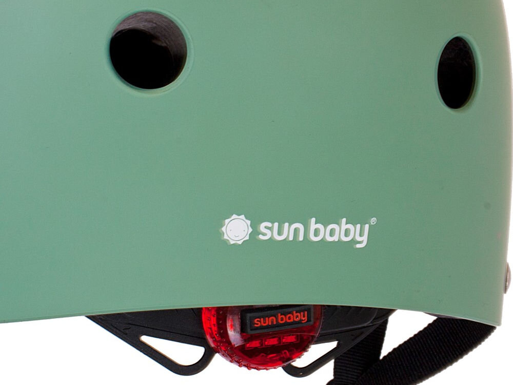 Kask rowerowy SUN BABY Tracker Love 2 Ride różowy dla Dzieci (rozmiar S) podświetlenie dla lepszej widoczności
