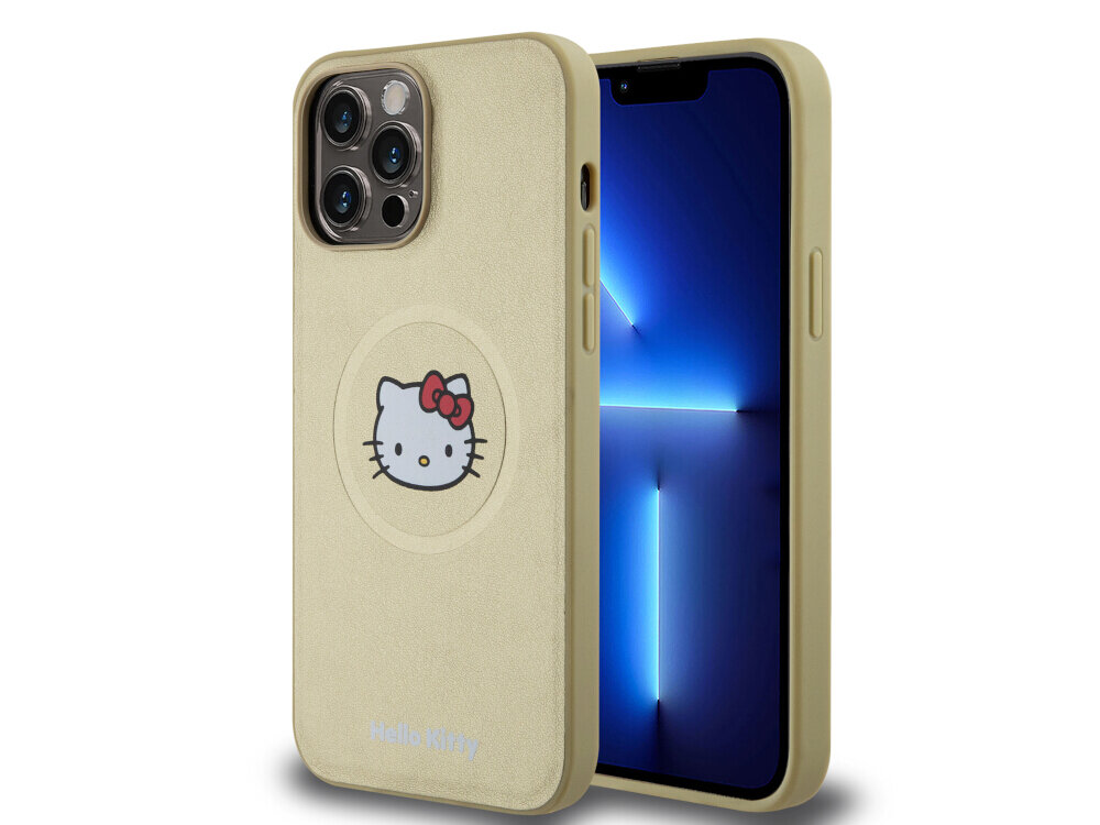 Etui Hello Kitty Leather Kitty Head MagSafe - skóra ekologiczna, eleganckie, twarde