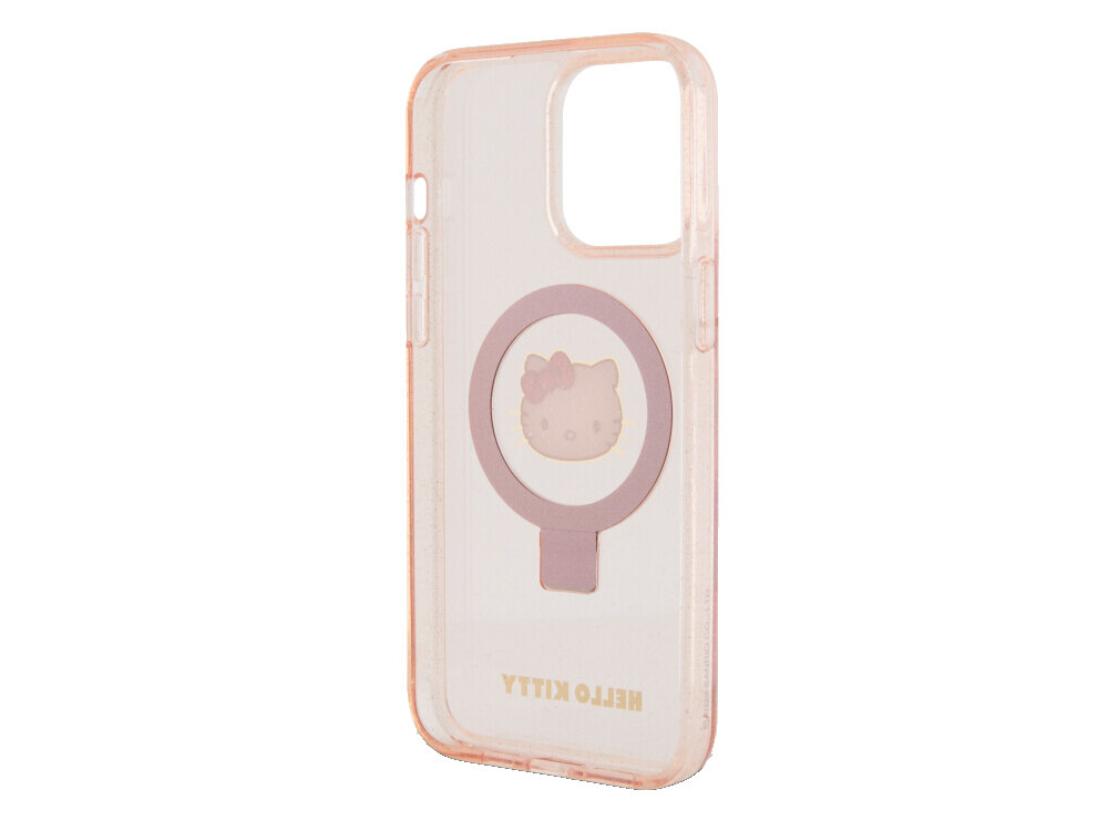 Etui Hello Kitty Ring Stand Glitter - MagSafe, ochrona, pierścień stojak, brokat