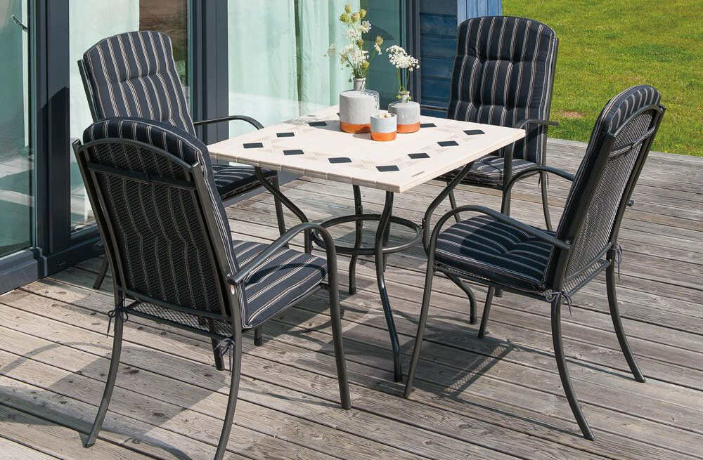 Krzesło ogrodowe PATIO Opal 22907 obciążenie waga odporne sztaplowanie przechowywanie