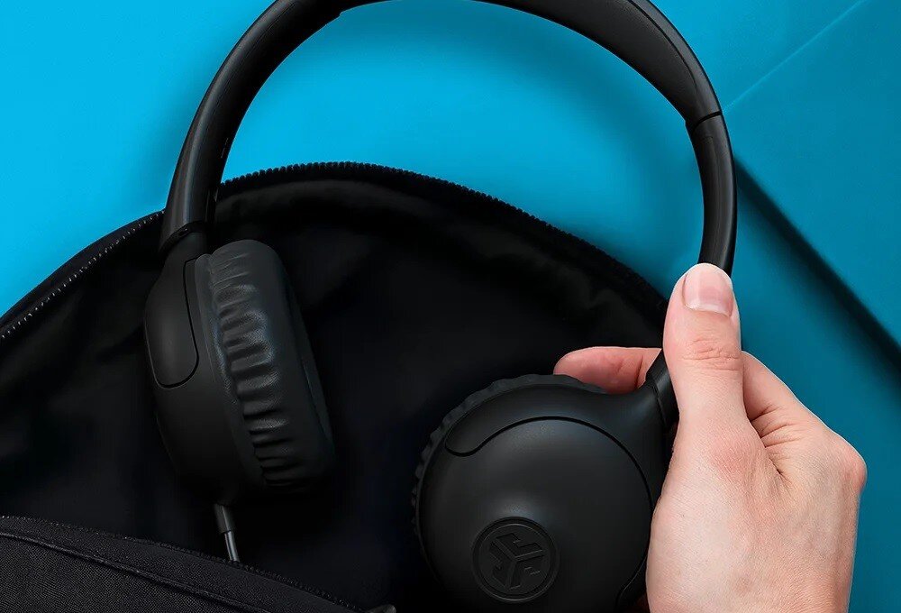 Słuchawki nauszne JLAB Wired Headset STUDIO 2, regulacja głośności, komfort użytkowania, słuchawki wyciągane z torby