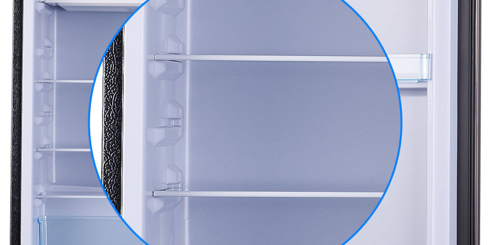 Lodówka LIN LI-BC92 83,5 cm solidne wytrzymałe szklane półki odporne na obciążenia trwałość na lata