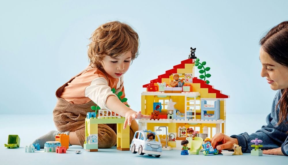 LEGO DUPLO Dom rodzinny 3w1 10994 klocki elementy zabawa łączenie figurki akcesoria figurka zestaw