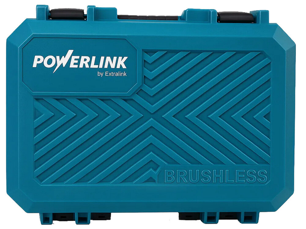 Wkrętarka akumulatorowa POWERLINK PWL-CD1002C walizka na białym tle wysokiej klasy elektronarzędzie walizka transportowa odpowiednio zabezpieczy sprzęt podczas przenoszenia i transportu z niezwykle twardego i wytrzymałego tworzywa sztucznego wysoka odporność na uderzenia