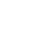 Biały symbol parownicy do ubrań z trzema falami pary, umieszczony w okręgu na czarnym tle.