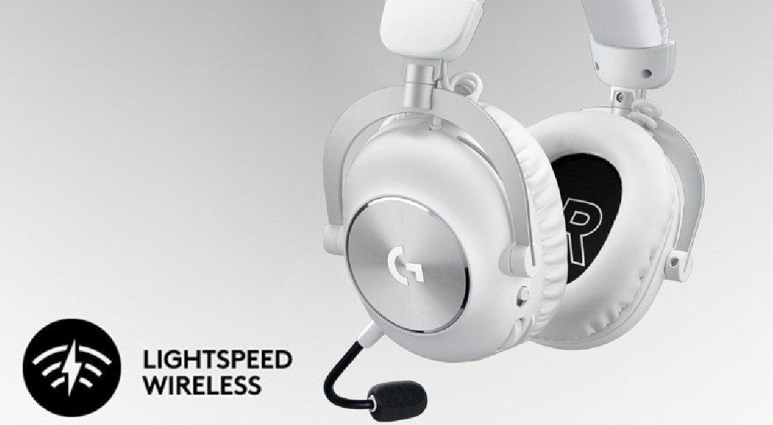 Słuchawki LOGITECH G Pro X Lightspeed KONSTRUKCJA PRO PRZETWORNIKI GRAFENOWE ŁĄCZNOŚć BEZPRZEWODOWA WYGODNA KONSTRUKCJA WIELE OPCJI PODŁĄCZENIA WYRAŹNA KOMUNIKACJA