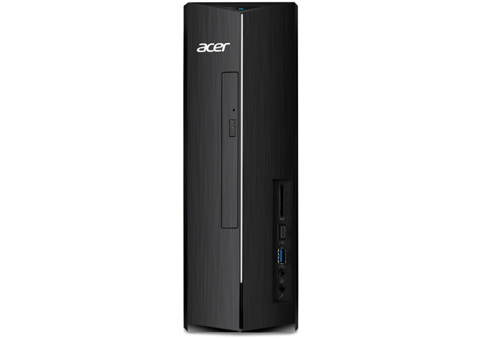 Komputer ACER Aspire XC-1780 i7-13700 16GB RAM 512GB SSD Wi-Fi Windows 11 Professional prezentacja komputera od przodu na białym tle możliwość rozbudowy pamięci RAM dwa gniazda wielozadaniowość