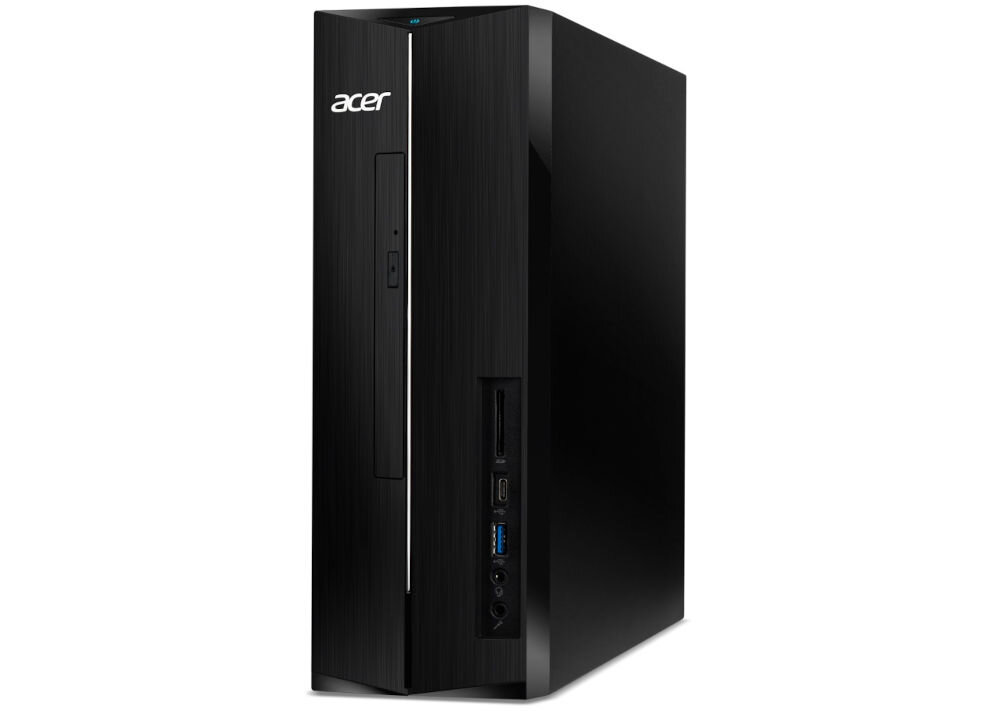 Komputer ACER Aspire XC-1780 i7-13700 16GB RAM 512GB SSD Wi-Fi Windows 11 Professional prezentacja komputera od przodu pod kątem na białym tle grafika zintegrowana Intel UHD 770 płynne odtwarzanie wideo