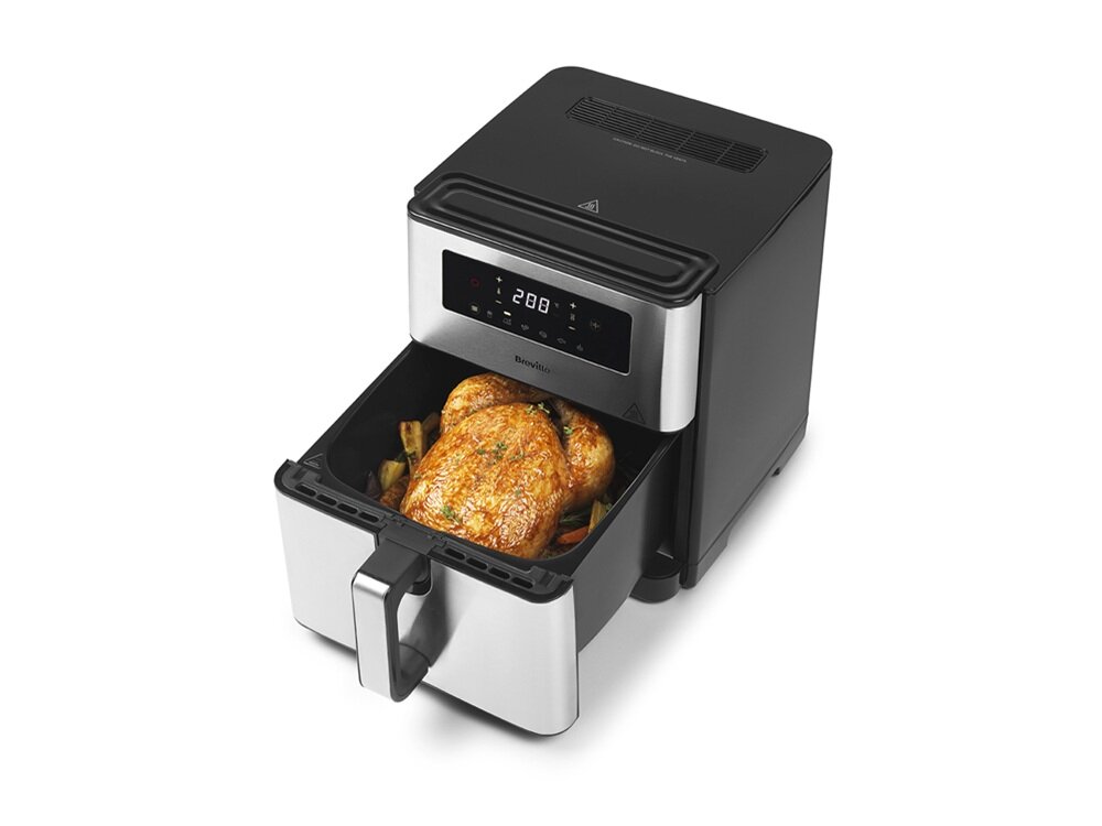Air Fryer Frytkownica beztłuszczowa BREVILLE VDF131X 9l tryby gotowania, automatyczne dopasowanie czasu, temperatury