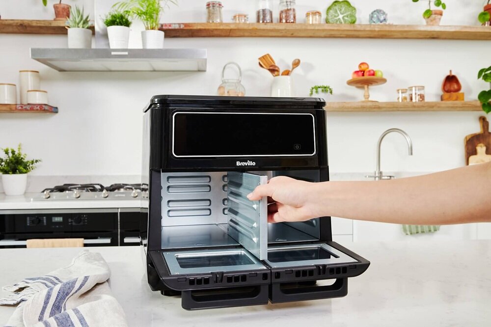 Air Fryer Frytkownica beztłuszczowa BREVILLE VDF130X 11l odporny na zabrudzenia, wyjmowane elementy