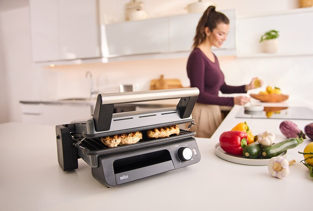 Grill elektryczny BRAUN MultiGrill 5 CG5033IGY Czarny kv początek opisu