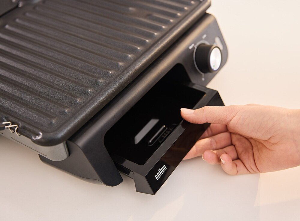 Grill elektryczny BRAUN MultiGrill 5 CG5033IGY Czarny łatwe czyszczenie, mycie w zmywarce, tacka ociekowa na tłuszcz