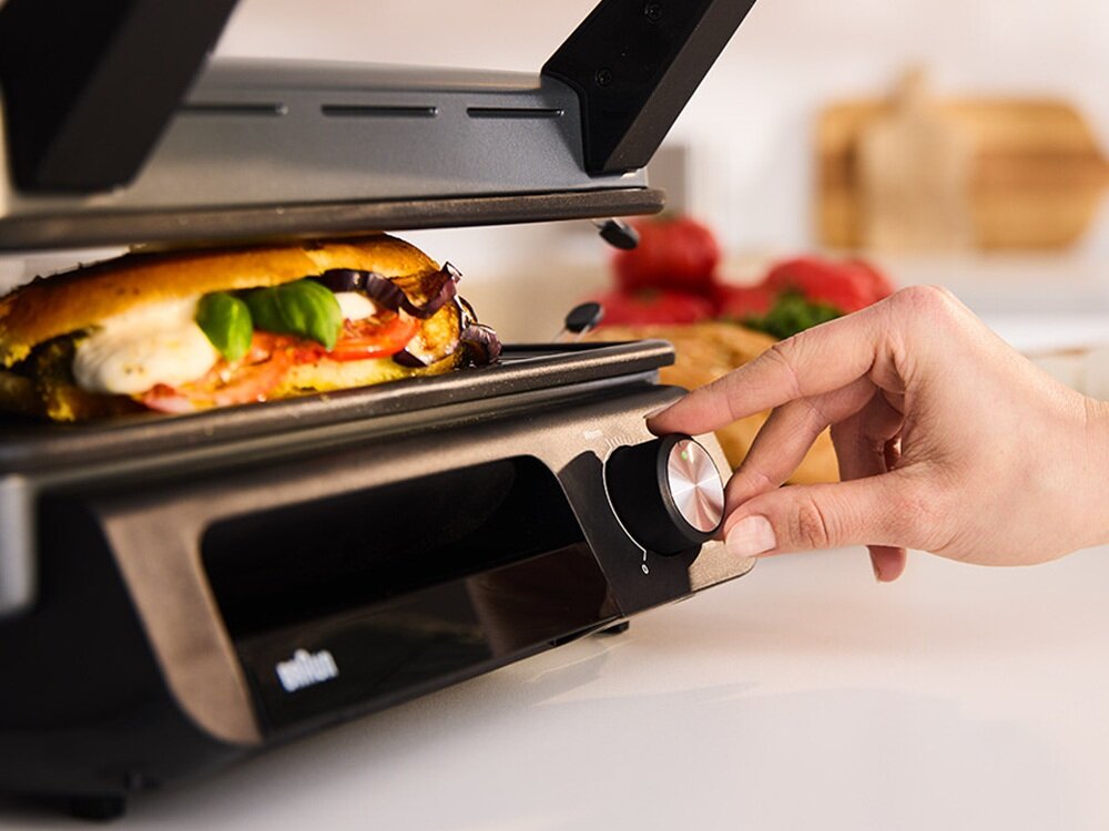 Grill elektryczny BRAUN MultiGrill 5 CG5033IGY Czarny mycie w zmywarce, oszczędność czasu, minimum wysiłku