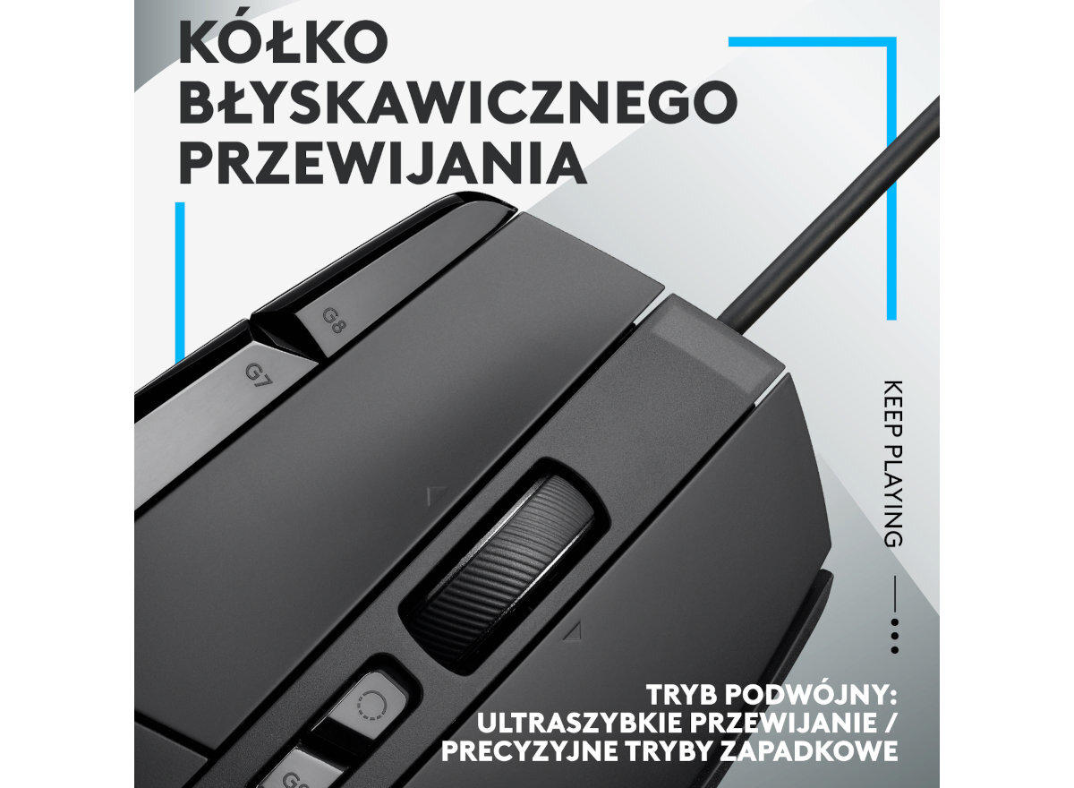 MYSZ LOGITECH G502 X wyposazenie