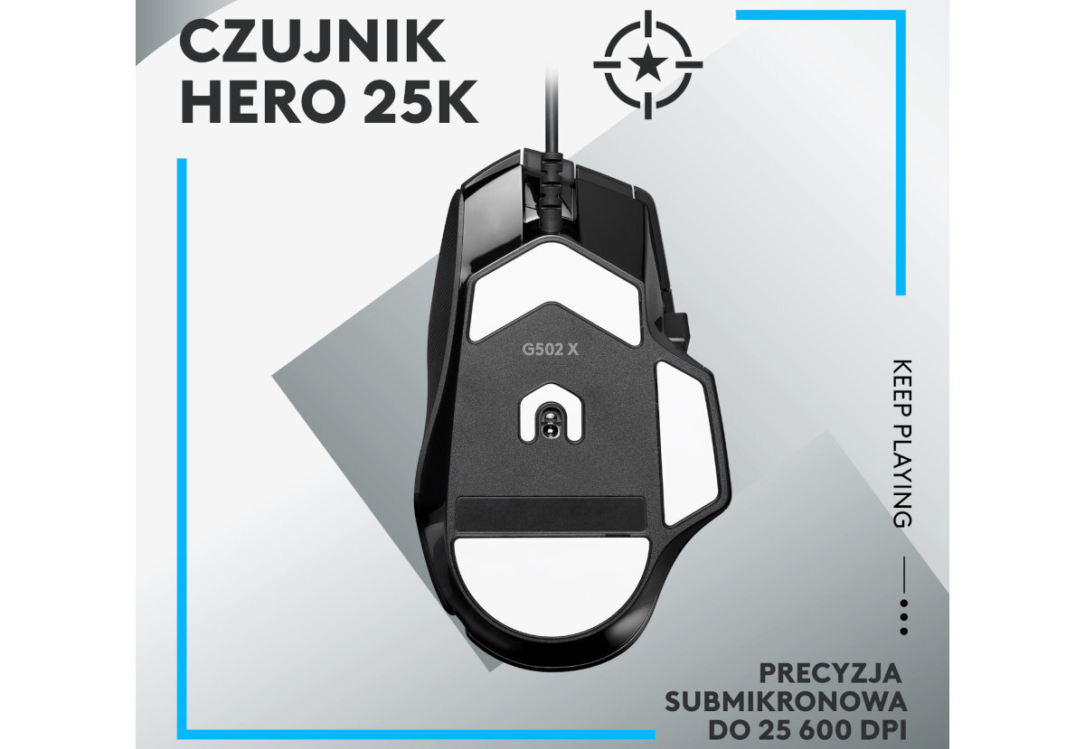 MYSZ LOGITECH G502 X sunie jak bestia po blacie i podkladce
