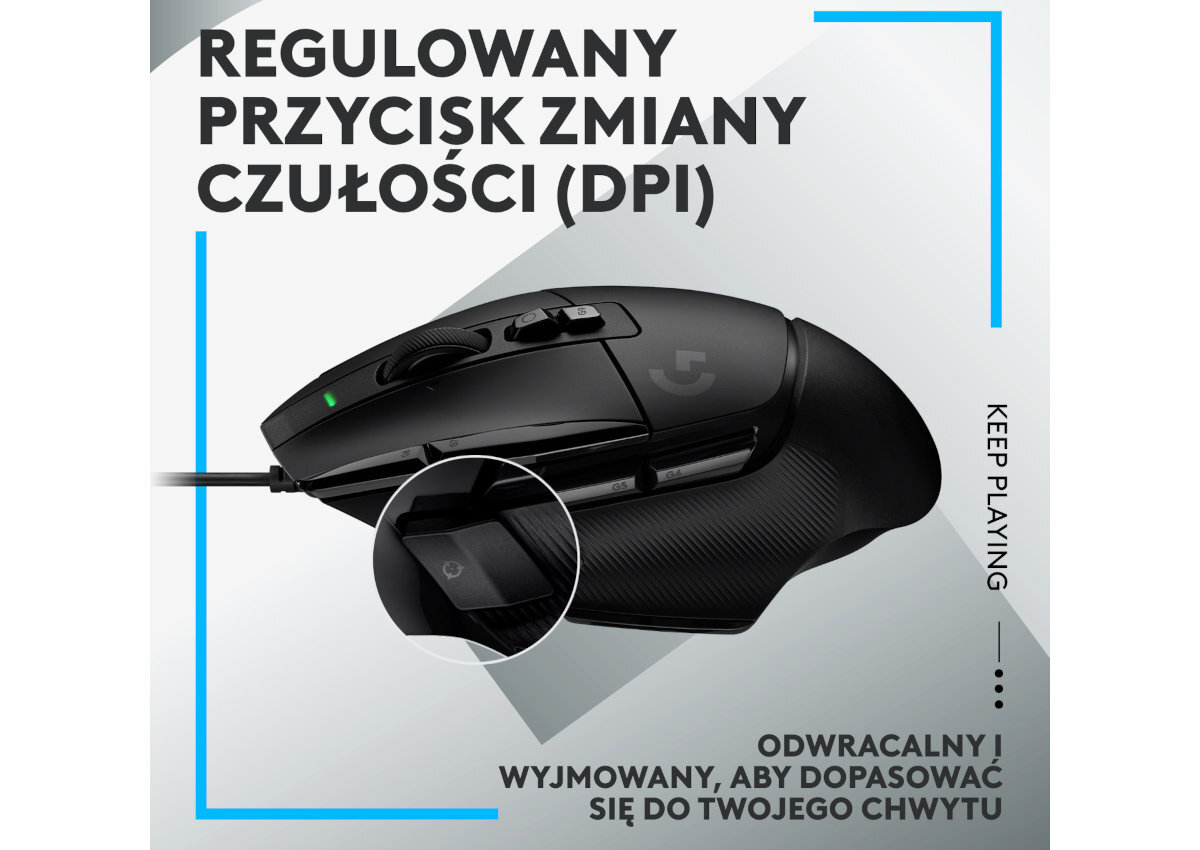 MYSZ LOGITECH G502 X dostosuj przyciski pod siebie