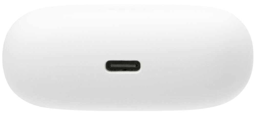 Białe etui z portem USB-C na środku.