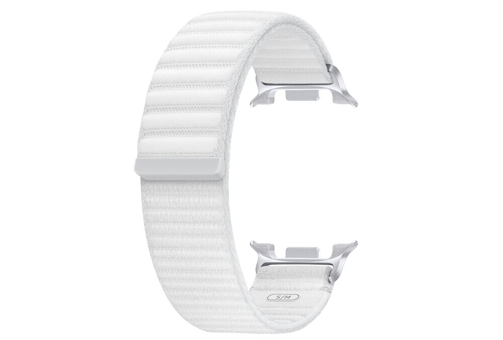 Pasek SAMSUNG Fabric Band do Galaxy Watch 8 (20mm) S/M Biały miękki przewiewny z materiałów z recyklingu miętowy