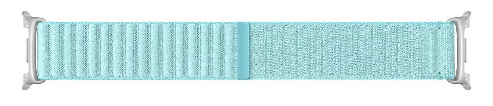 Pasek Fabric Band Galaxy Watch 8/8 Classic miękki rzep przewiewny pasek z recyklingu biały i miętowy