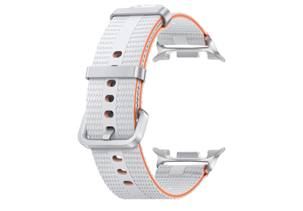 Pasek Athleisure Band Galaxy Watch8 biały smukły z kolorowym akcentem stylowy design