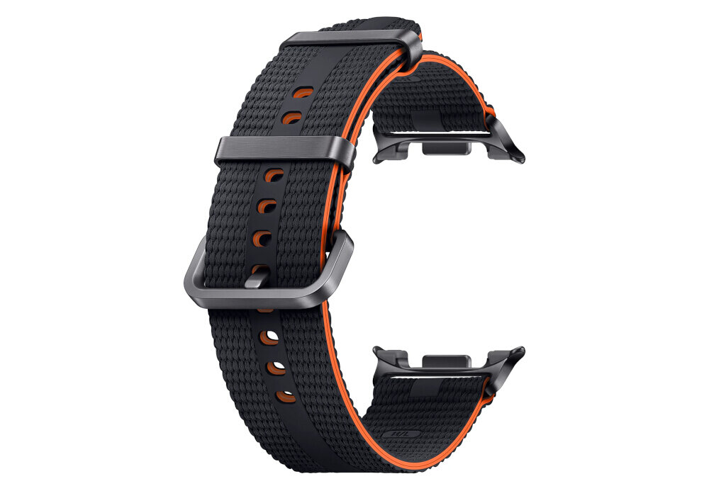 Pasek Athleisure Band Galaxy Watch8 biały smukły z kolorowym akcentem stylowy design