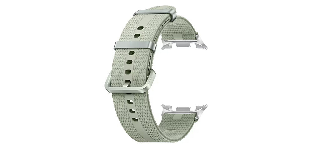 Pasek Athleisure Band Galaxy Watch8 biały smukły z kolorowym akcentem stylowy design