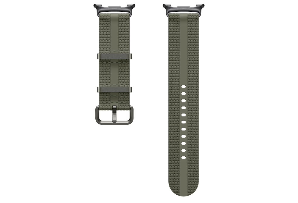 Galaxy Watch8 z paskiem Athleisure Band wzór paski boczne akcenty kolorowe nowoczesny styl