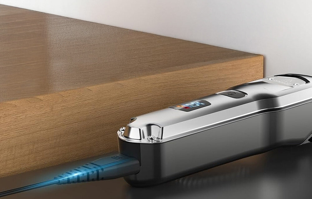 Maszynka do strzyżenia zwierząt ONEISALL RFC-676 PRO Bezprzewodowa praca Wbudowany akumulator litowo-jonowy o pojemności 2000 mAh  około 3 godziny ciągłej pracy bezprzewodowa konstrukcja