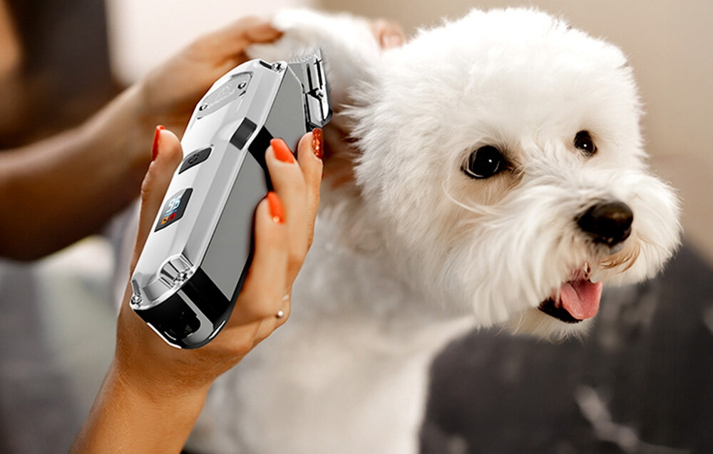 Maszynka do strzyżenia zwierząt ONEISALL RFC-676 PRO Cicha praca poziom hałasu dla pupili wrażliwych na dźwięki