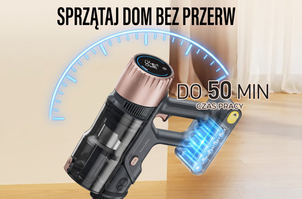 Osoba trzyma czarny akumulator z napisem \'LITHIUM BATTERY PACK\'.