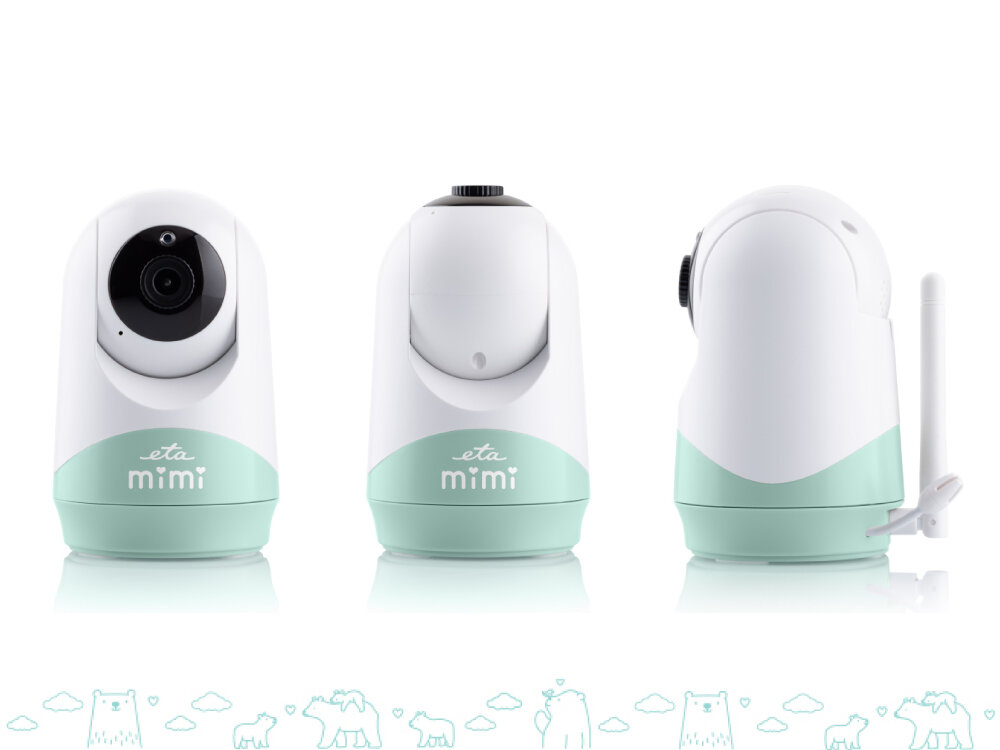Kamera dodatkowa ETA Mimi 530600020 obraz w czasie rzeczywistym, komfort dla rodziców, z trwałych materiałów, odporna na zużycie, spokój i bezpieczeństwo