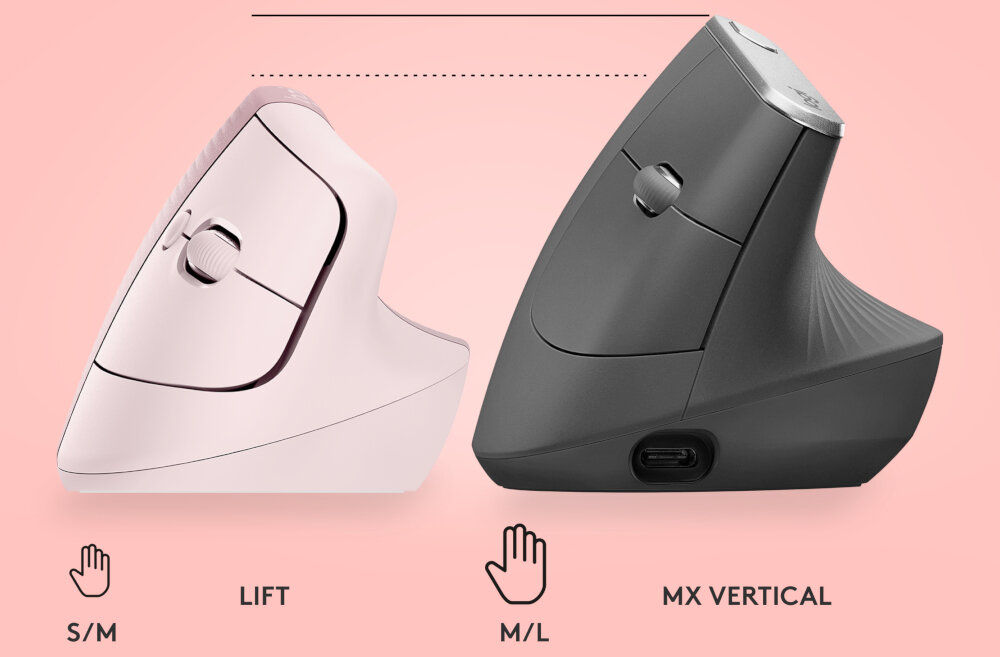 Mysz LOGITECH Lift przewijanie