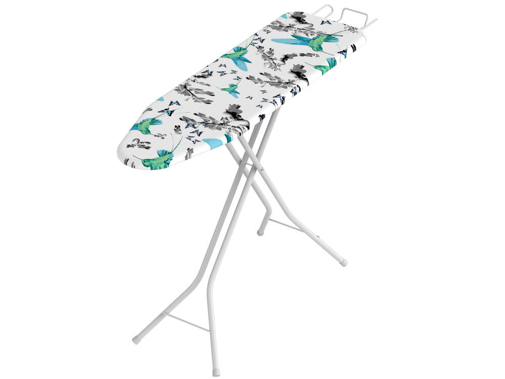 Deska do prasowania RORETS Andante Kolibri Blue 108 x 32 cm efektywne prasowanie deska kolorowy wzór siatkowy Blat