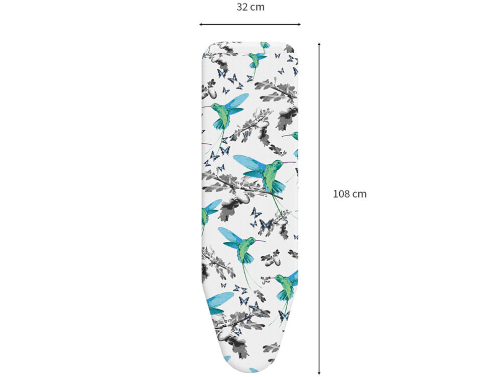Deska do prasowania RORETS Andante Kolibri Blue 108 x 32 cm blat wymiary 32 x 108 cm z metalowej siatki komfort użytkowania siatkowa struktura wspomaganie przepływu pary poprawa jakości prasowania szybszy proces prasowania bardziej wygładzane ubrania starannie lepsze odprowadzanie wilgoci przyspieszony proces suszenia biały stelaż