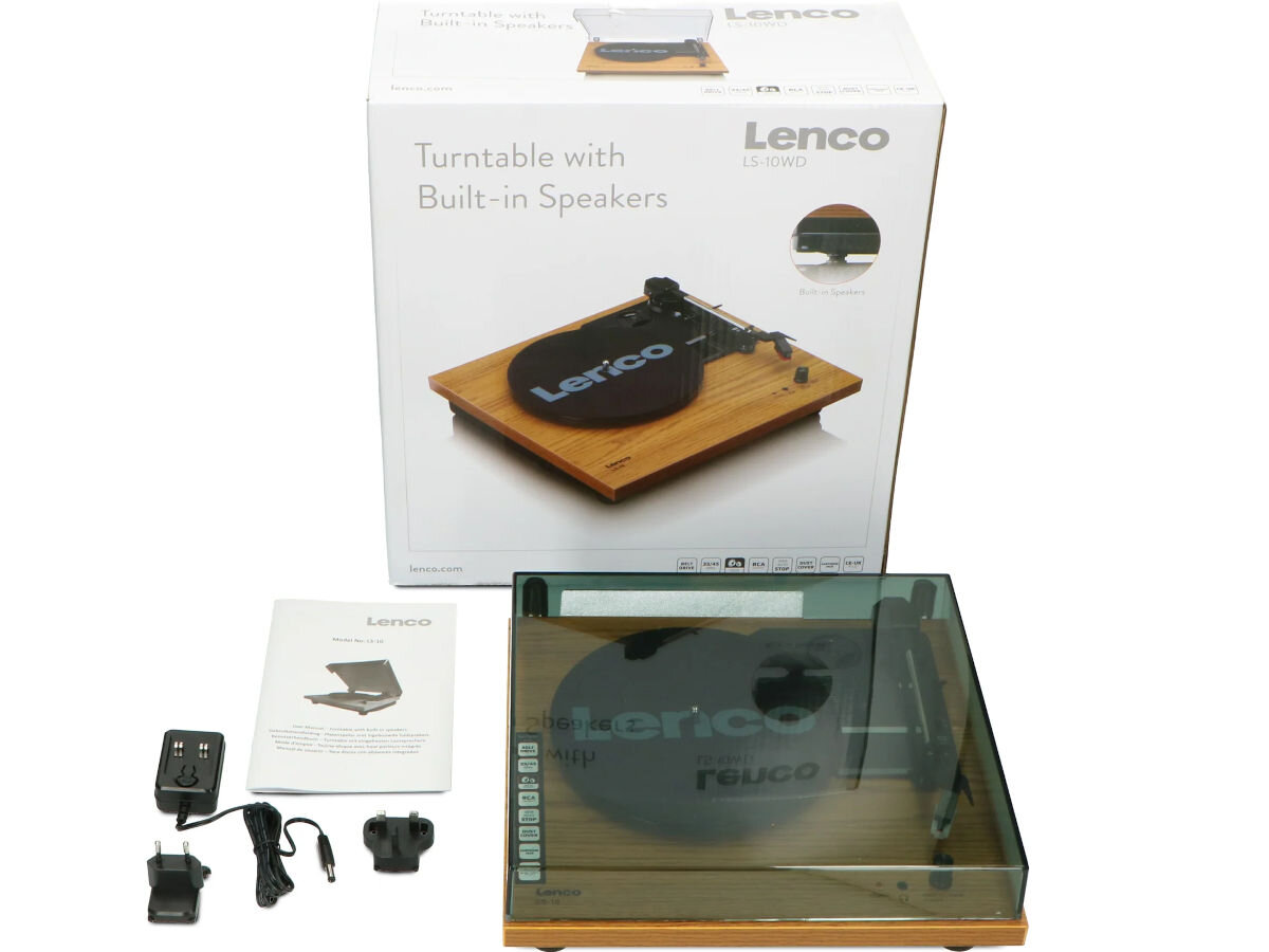 Gramofon LENCO LS-10  - elementy zestaw