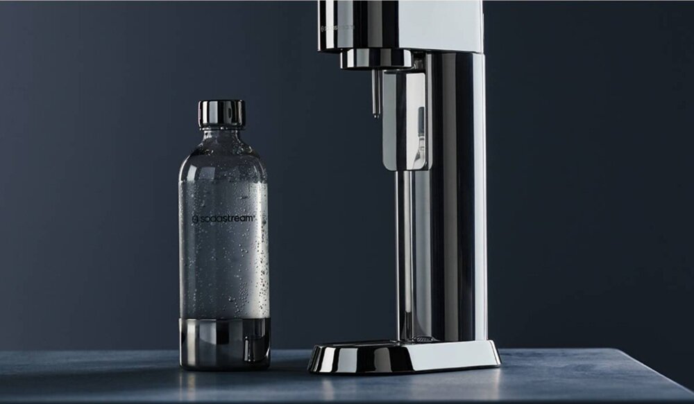 Butelka SODASTREAM Enso Srebrny ze stali nierdzewnej, minimalistyczny charakter, jakość i staranne wykonanie, trwałe rozwiązanie