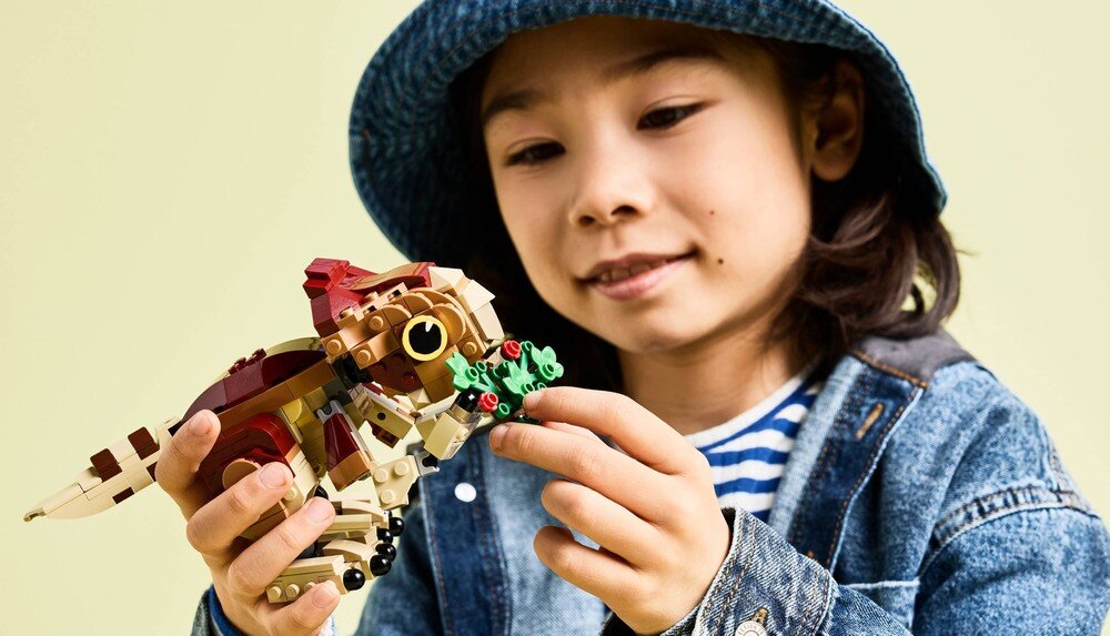 LEGO 76970 Jurassic World Mały dinozaur Dolores: aquilops ruchome elementy