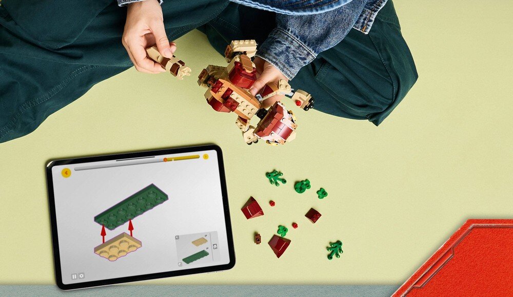 LEGO 76970 Jurassic World Mały dinozaur Dolores: aquilops zdolności manualne rozwój dziecka koordynacja umiejętności wyobraźnia