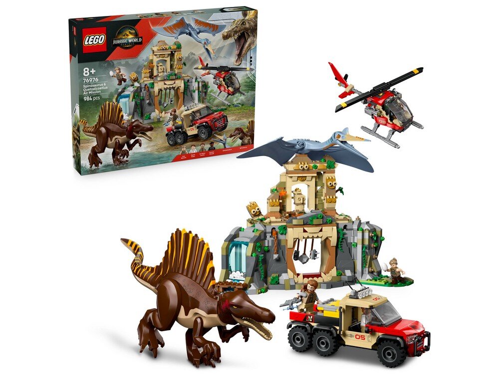 LEGO 76976 Jurassic World Powietrzna misja z kecalkoatlem i spinozaurem  Zestaw